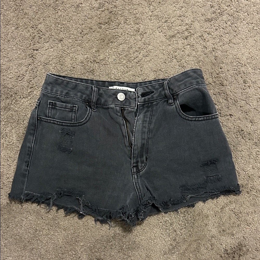 PacSun Black Jean Shorts